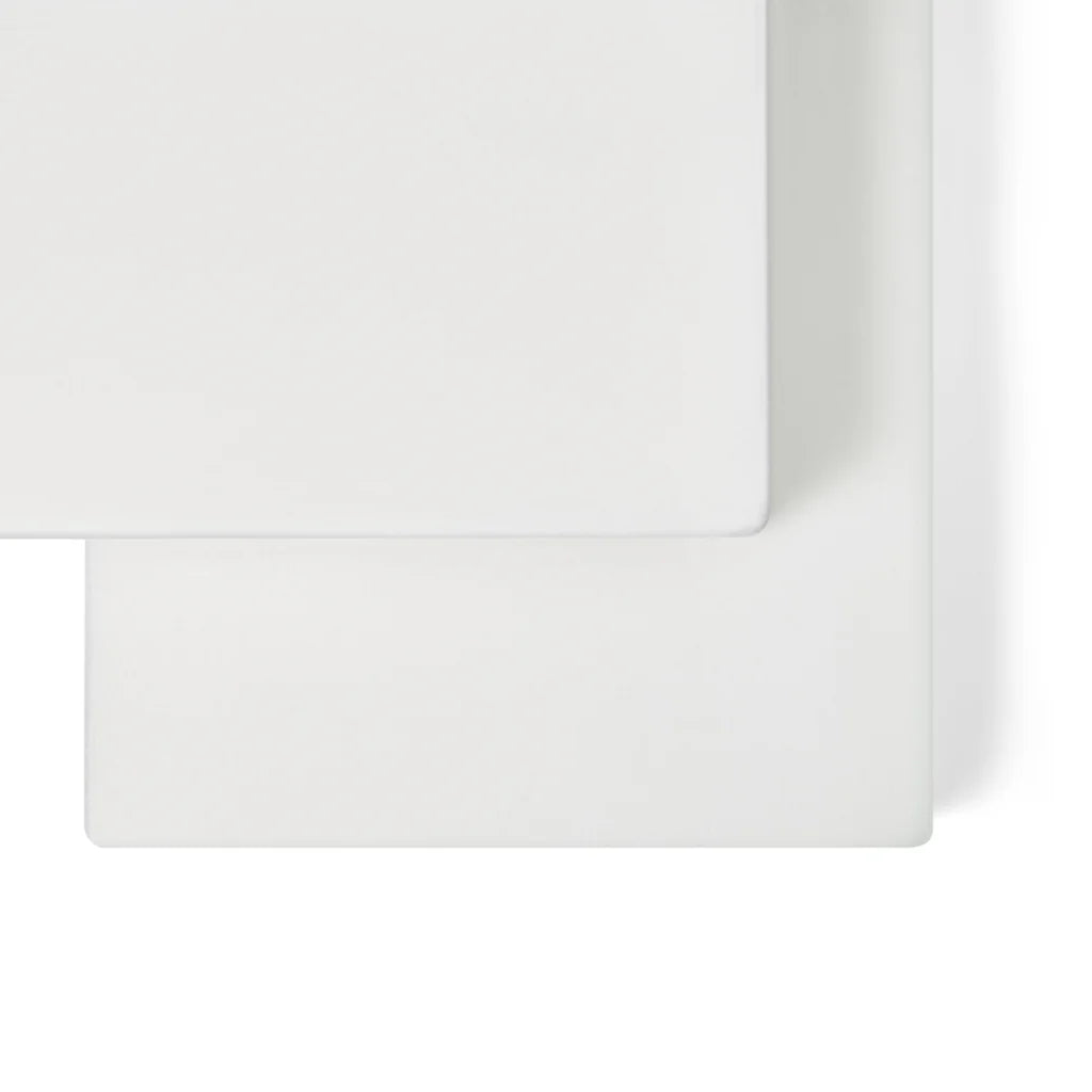 The Little Green Sheep Organic Cot & Cot Bed Fitted Sheets - White
