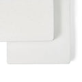 The Little Green Sheep Organic Cot & Cot Bed Fitted Sheets - White/Truffle