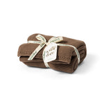 The Little Green Sheep Organic Knitted Cellular Baby Blanket – Cocoa