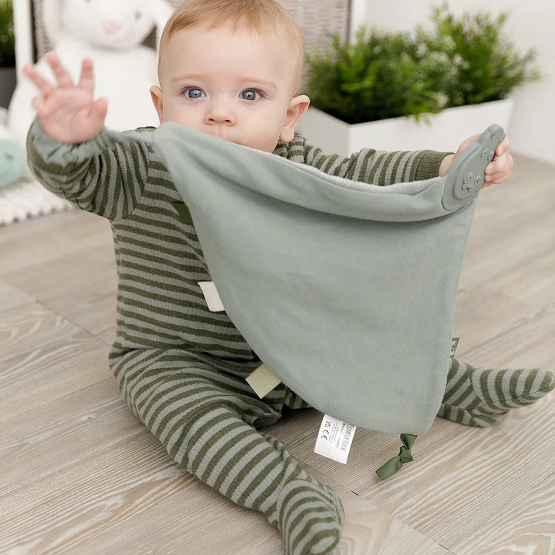 Cheeky Chompers Comfortchew Baby Comforter With Teether - Sage