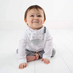 Cheeky Chompers Neckerchew Teething Dribble Bib - Silver Stars