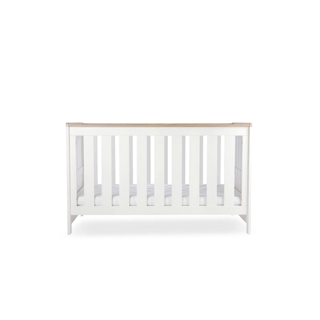 CuddleCo Burford Cot Bed - White & Oak