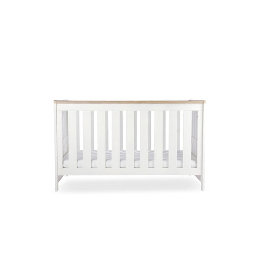 CuddleCo Burford Cot Bed - White & Oak