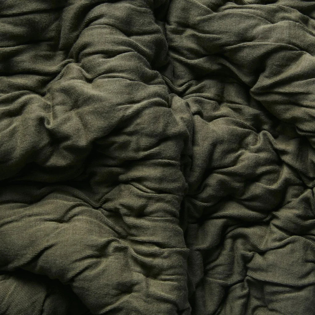 The Little Green Sheep Organic Dimple Quilt - Juniper