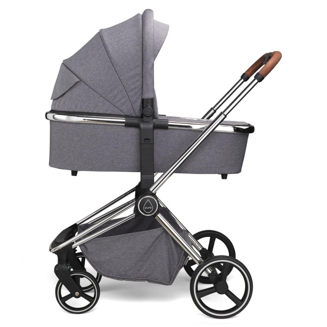 Mee-go Pure 2 in 1 Pram & Pushchair - Pearl Grey