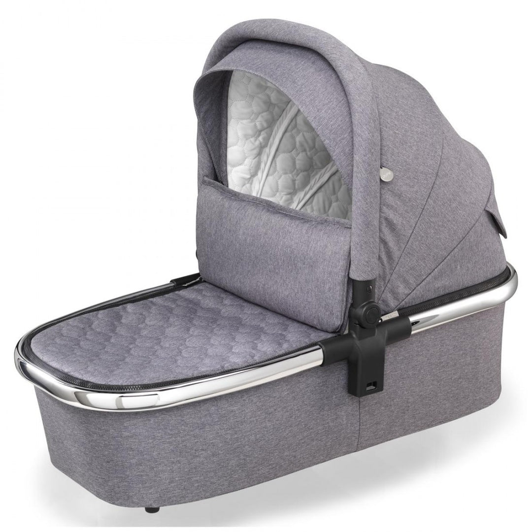 Mee-go Pure 8 Piece Cabriofix i-Size Travel System Bundle - Pearl Grey