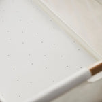The Little Green Sheep Organic Crib Fitted Sheets - White Truffle Rice