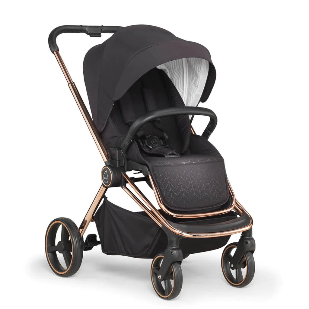 Mee-go Pure 8 Piece Cabriofix i-Size Travel System Bundle - Dusty Rose