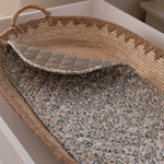Avery Row Changing Basket Cotton Liner - Riverbank