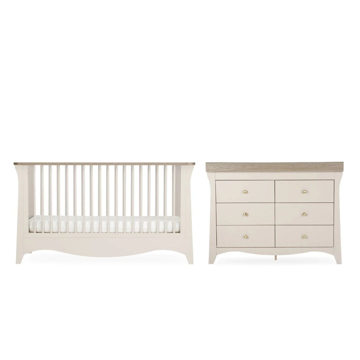 CuddleCo Clara Luxe 2 Piece Furniture Set - Cashmere & Ash