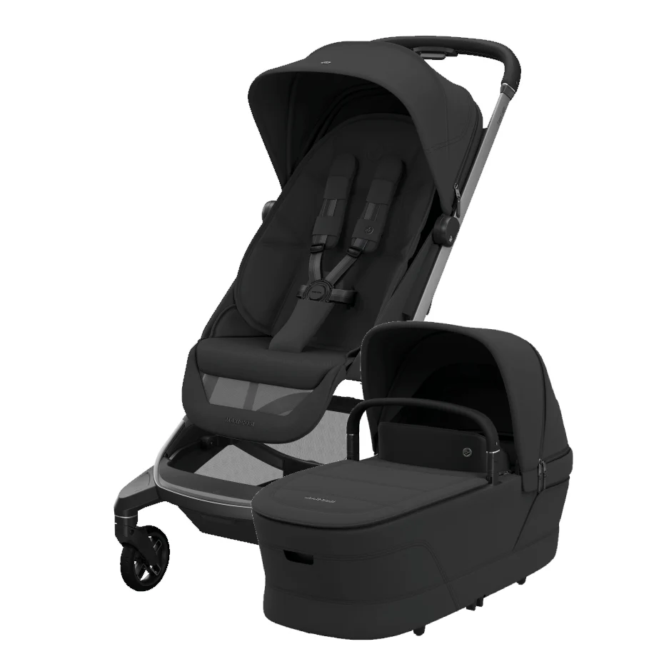 Maxi-Cosi Fame Cabin Stroller + Carrycot - Onyx Black