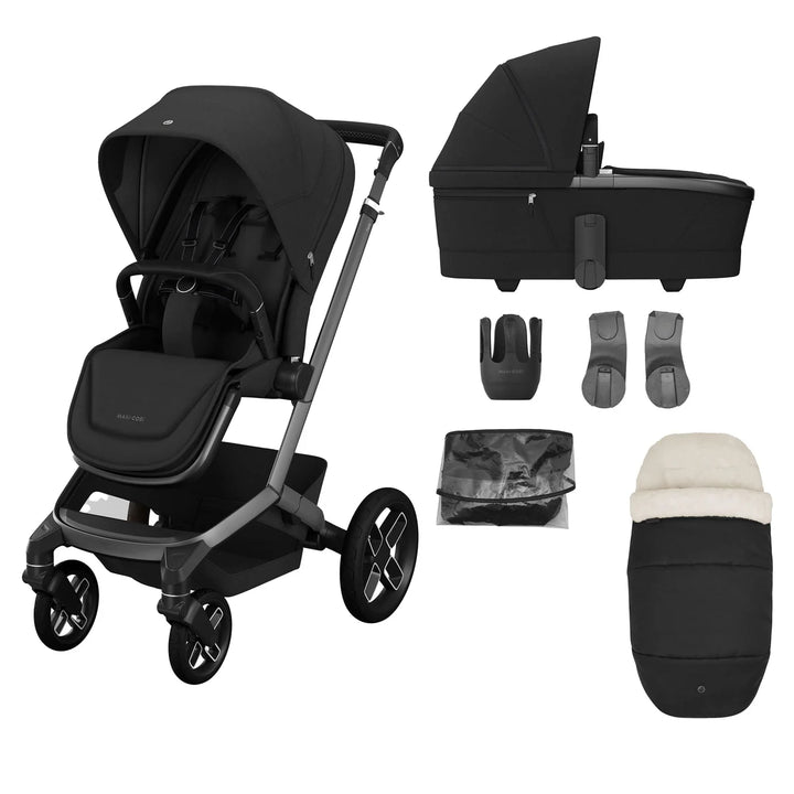 Maxi-Cosi Fame 7 Piece Essential Bundle - Black | Black