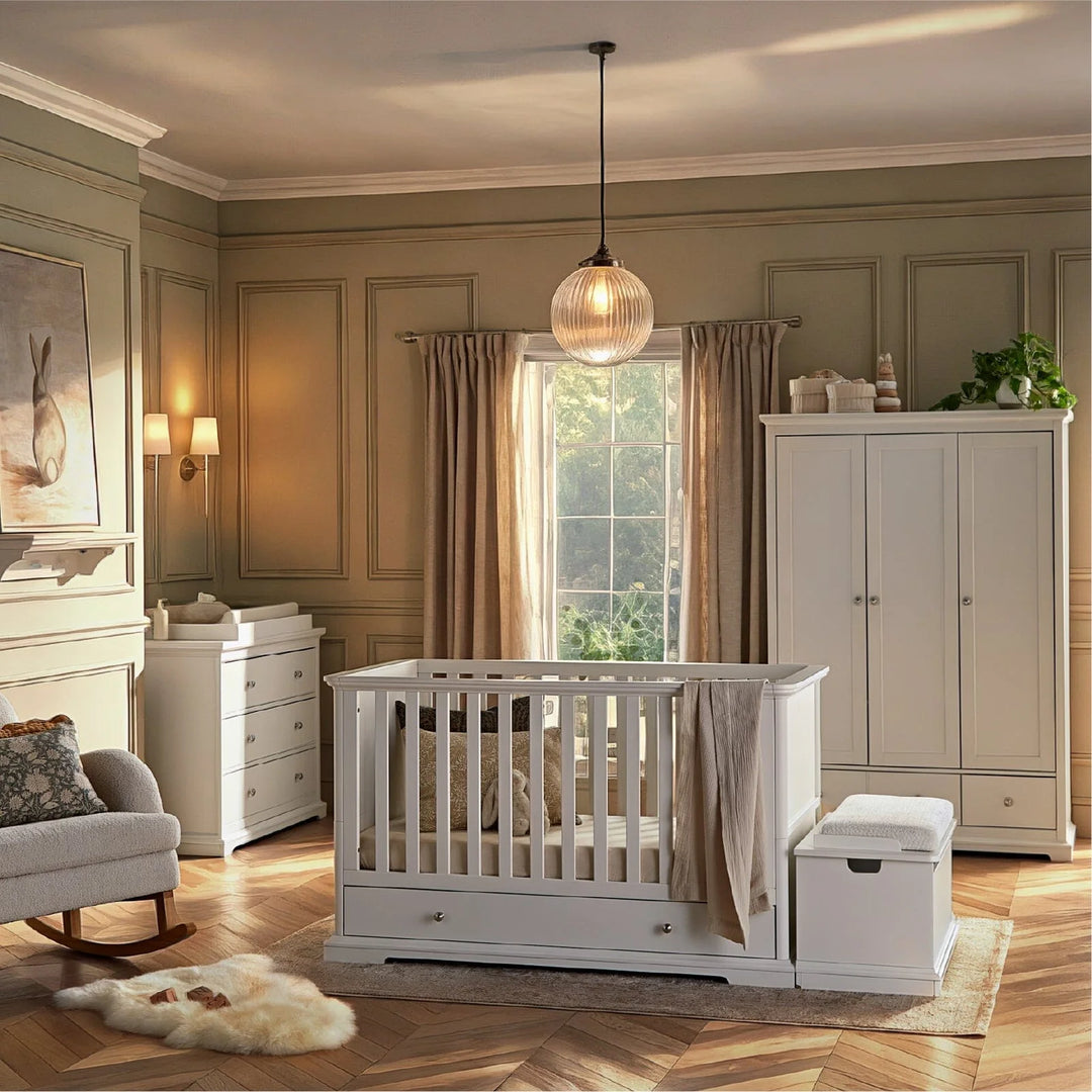 CuddleCo Beaumont 3 Piece Nursery Furniture Set - White