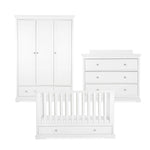 CuddleCo Beaumont 3 Piece Nursery Furniture Set - White