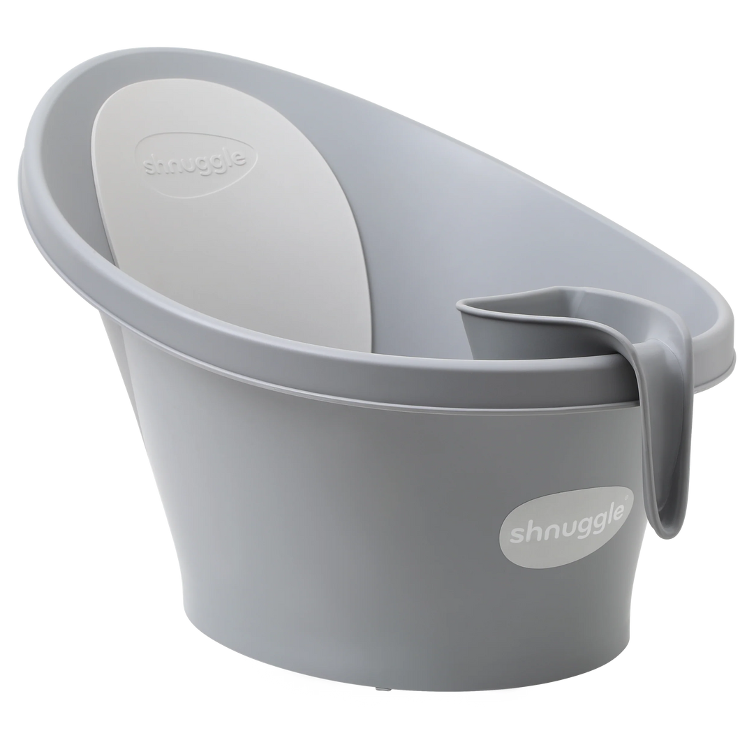 Shnuggle Newborn Support and Baby Bath Bundle - Pebble Grey