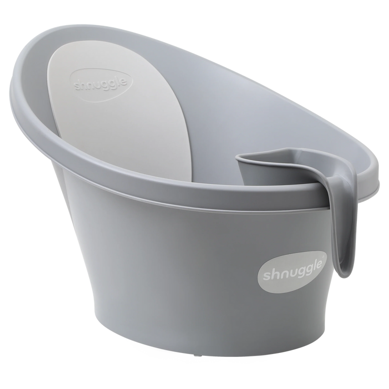 Shnuggle Newborn Support and Baby Bath Bundle - Pebble Grey