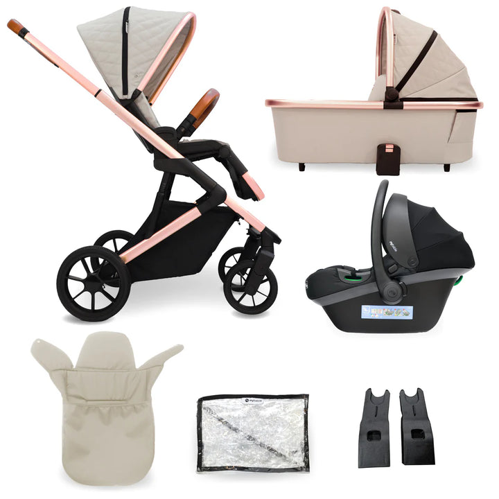 My Babiie MB500i Dani Dyer iSize Travel System - Stone