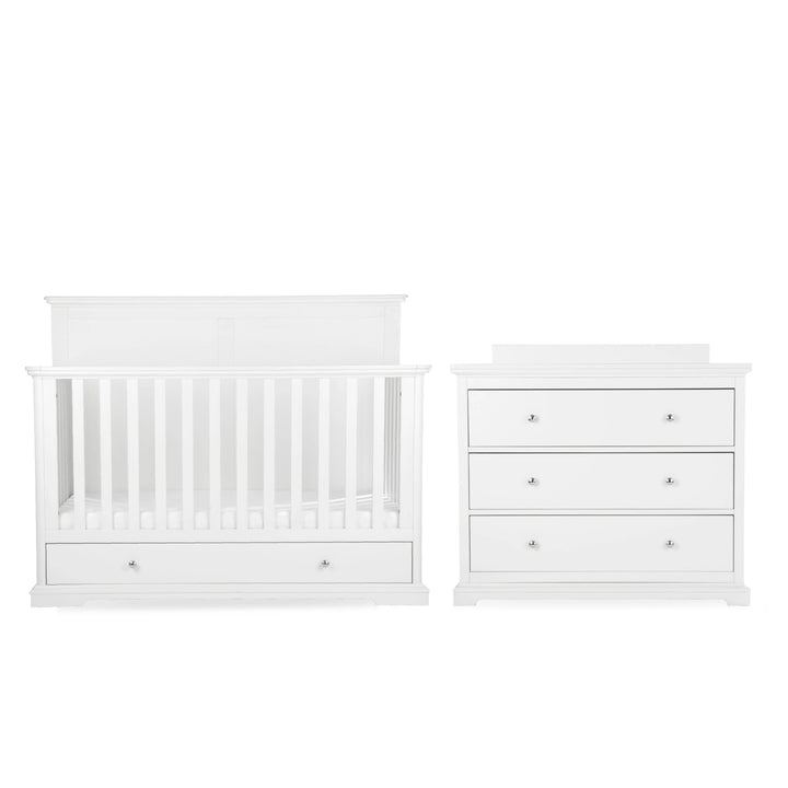 CuddleCo Beaumont Grand 2 Piece Nursery Furniture Set - White