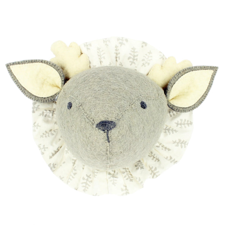 Fiona Walker Baby Deer with Vintage Ruff Head Mini - Grey