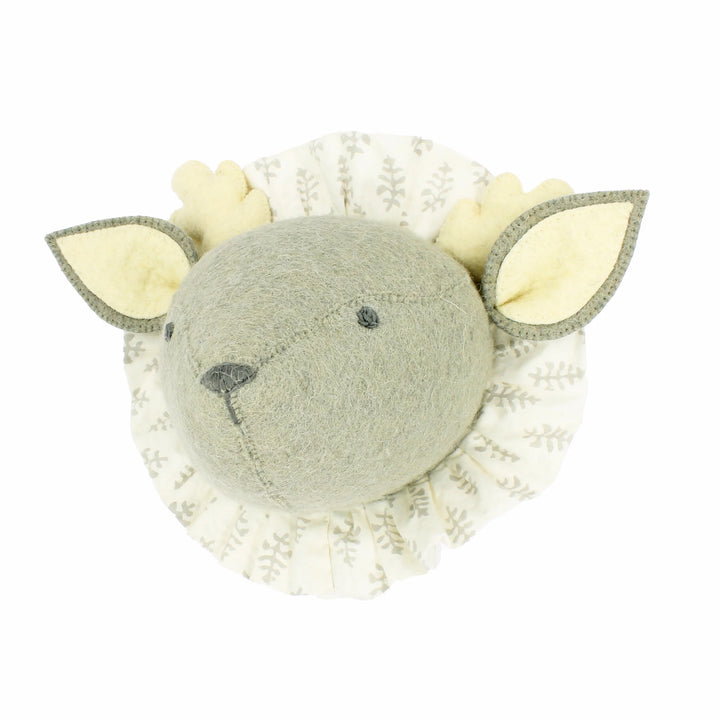 Fiona Walker Baby Deer with Vintage Ruff Head Mini - Grey