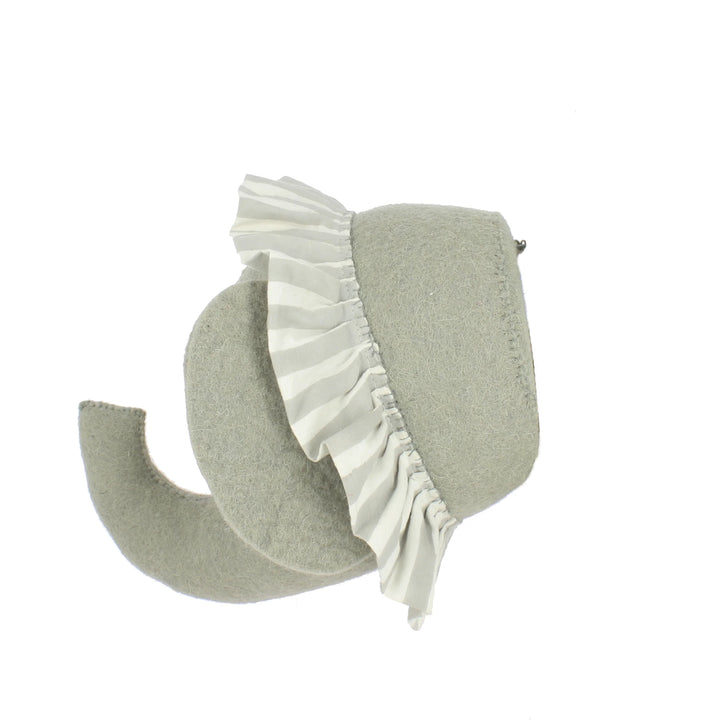 Fiona Walker Elephant with Vintage Ruff Head Mini - Grey
