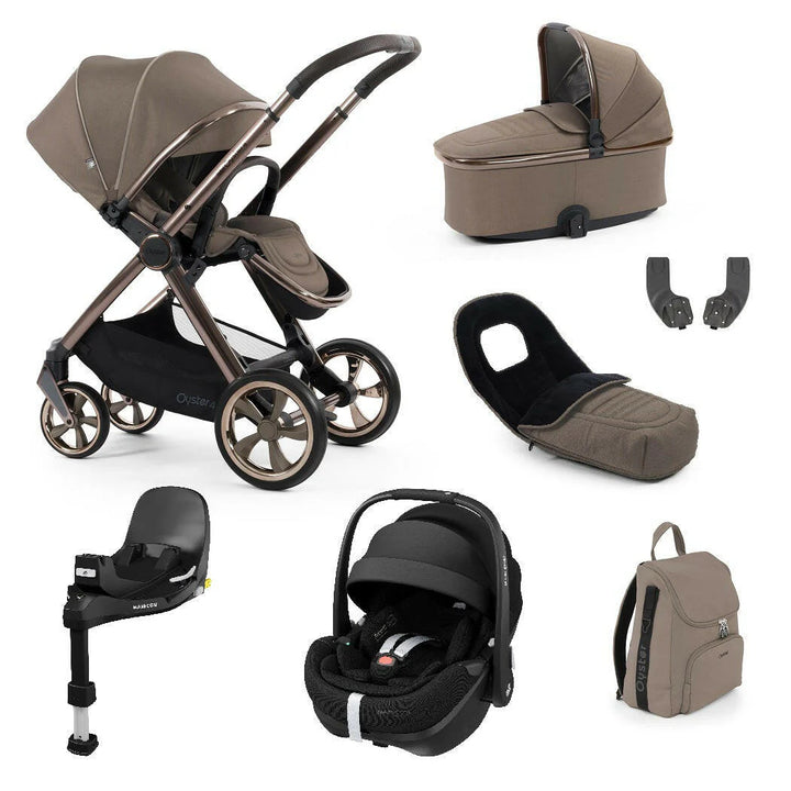 Oyster4 Travel System Bundle Inc Maxi-Cosi Pebble 360 Pro2 Car Seat - Mink