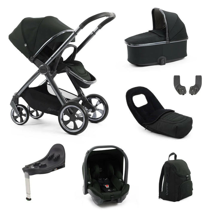 Oyster4 Travel System Bundle Inc Capsule Car Seat - Black Olive