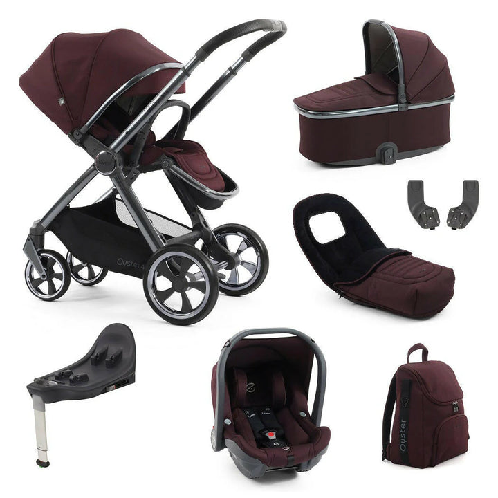 Oyster4 Travel System Bundle Inc Capsule Car Seat - Mulberry