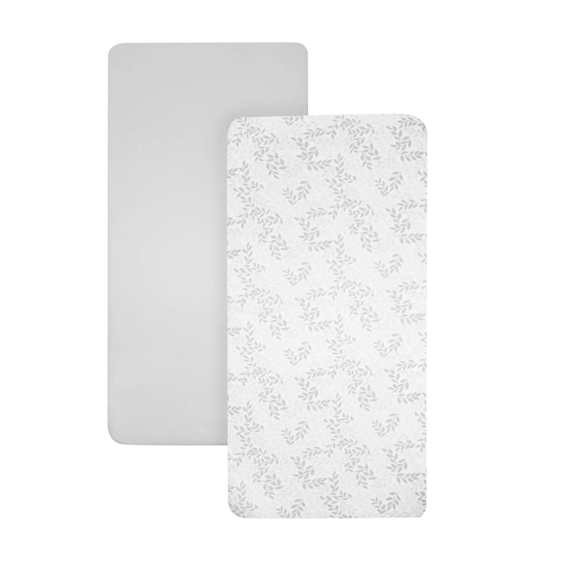Shnuggle Air Lite Crib Fitted Sheets - Leaf - 2 Pack