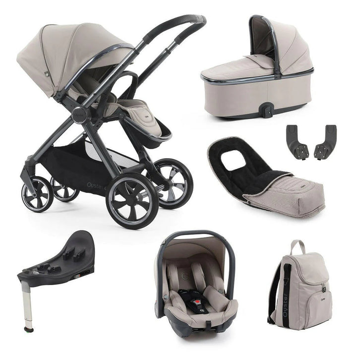 Oyster4 Travel System Bundle Inc Capsule Car Seat - Stone