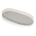 Oyster 3/4 Carrycot Fitted Sheet Grey and Ivory
