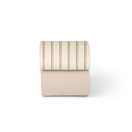 Snuz Cot & Cot Bed 2 Pack Fitted Sheet – Blush Stripe