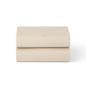 Snuzpod Crib 2 Pack Fitted Sheets - Cashmere/Cross