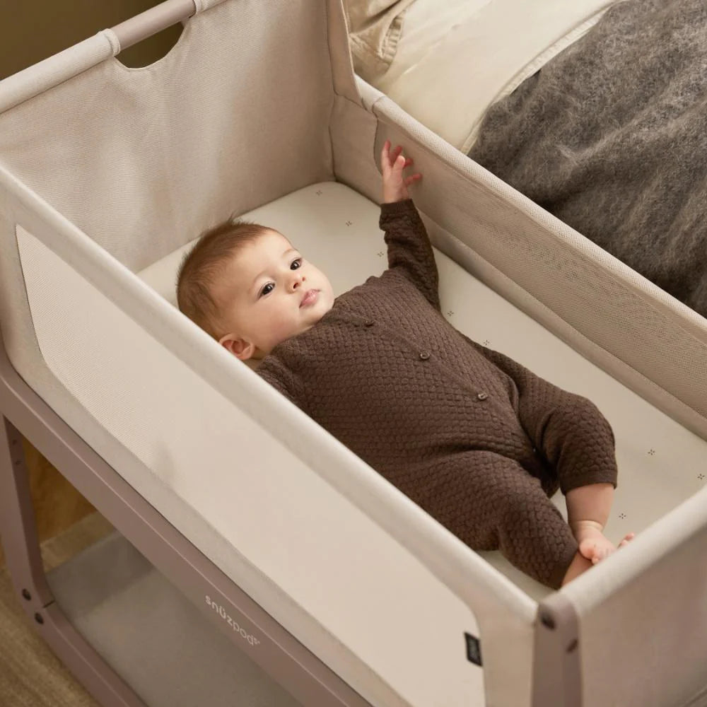 Snuzpod Crib 2 Pack Fitted Sheets - Cashmere/Cross