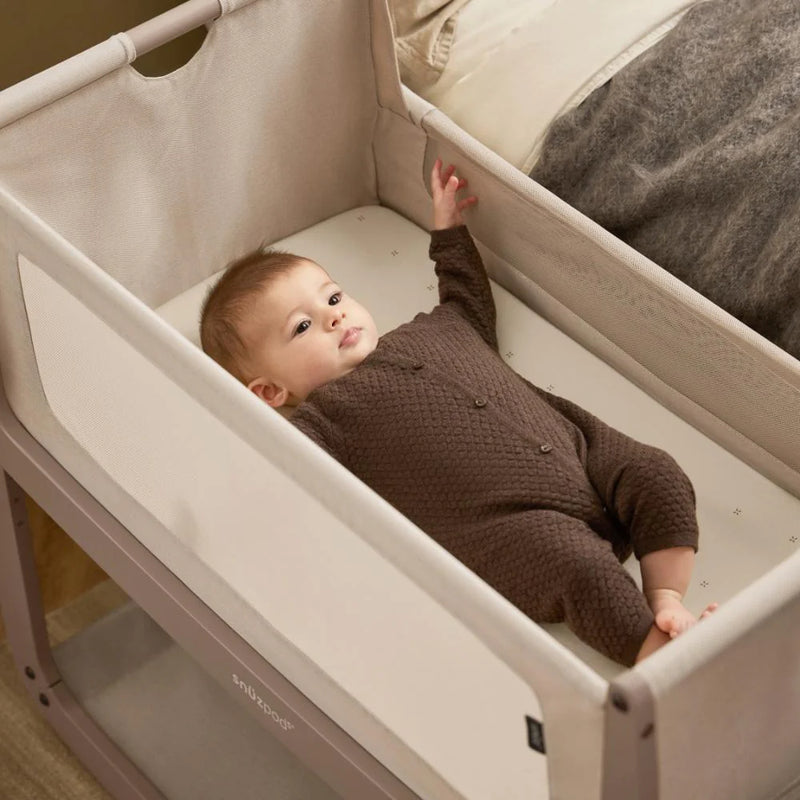 Snuzpod Crib 2 Pack Fitted Sheets - Cashmere/Cross