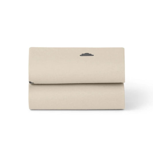 Snuzpod Crib 2 Pack Fitted Sheets - Sand/Cloud