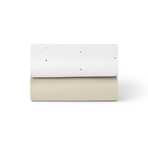 Snuzpod Crib 2 Pack Fitted Sheets - White/Dot