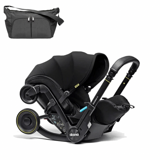 Doona X Car Seat & Stroller - Nitro Black + FREE Essentials Bag Worth £54.99!