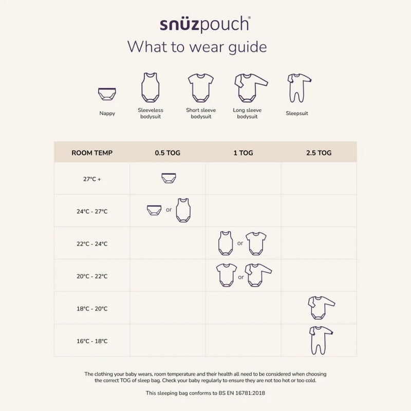 SnuzPouch Sleeping Bag – Blush Dot