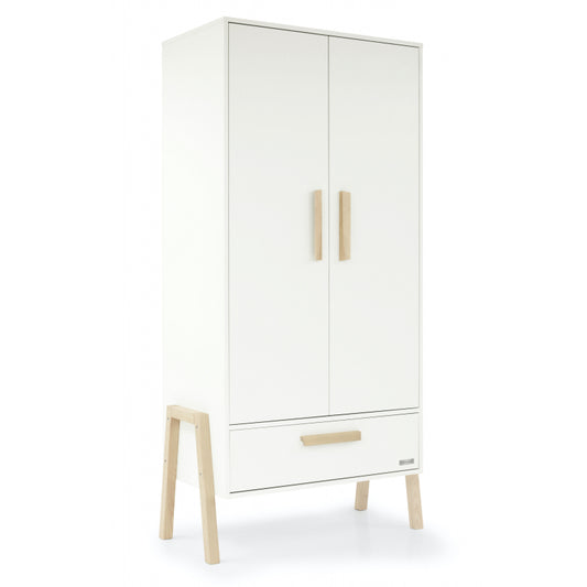 Babystyle Arendelle Wardrobe - White / Natural COLLECTION ONLY