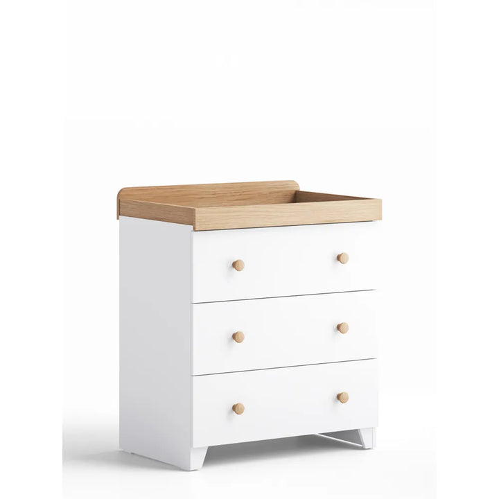 Little Acorns Classic 2 Piece Nursery Furniture Set – White and Oak