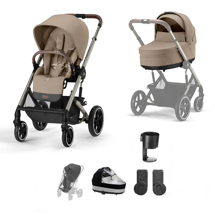 CYBEX Balios S Lux Essential Bundle - Almond Beige