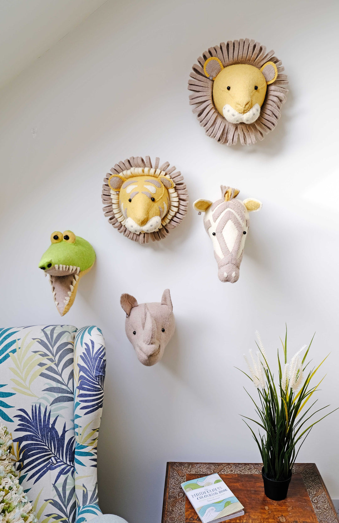 Fiona Walker Noahs Ark Tiger Head - Mini