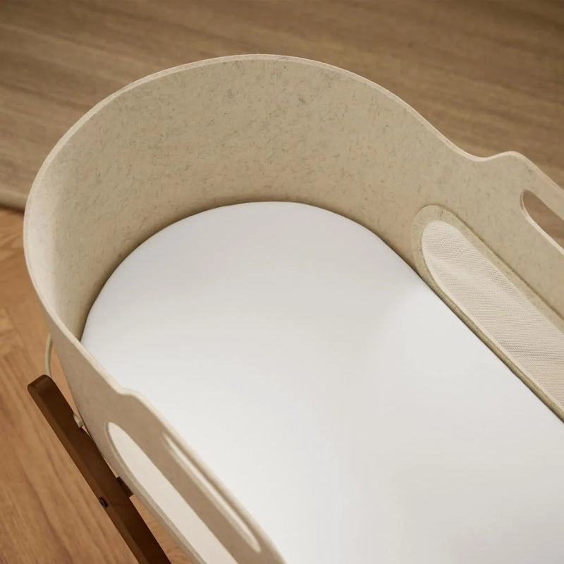 Snuz Moses Basket/Pram 2 Pack Fitted Sheets – White