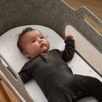 Snuz Moses Basket/Pram 2 Pack Fitted Sheets – White/Star