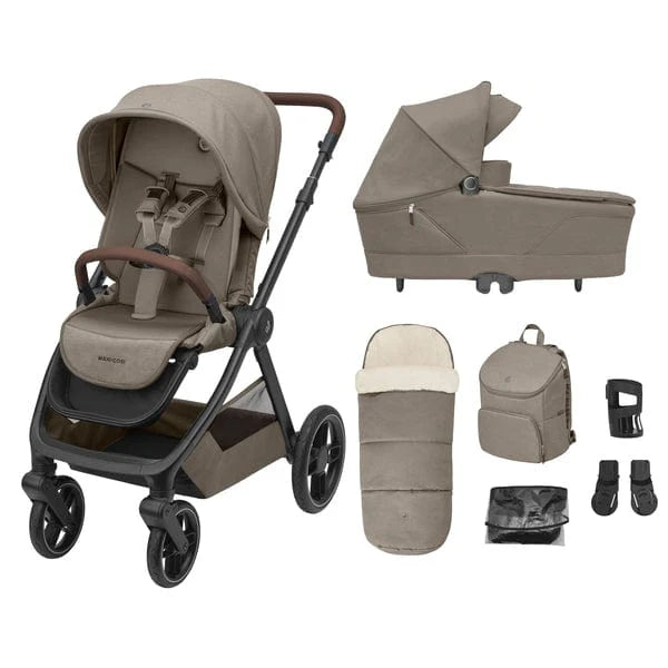 Maxi-Cosi Oxford+ 9 Piece Complete 360 Bundle - Twillic Truffle