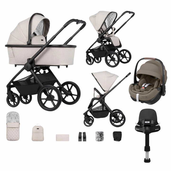 Venicci Tinum Edge 3in1 Travel System Inc Maxi-Cosi Pebble 360 Pro2 - Dust