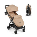 Ickle Bubba Aries Auto Fold Compact Stroller - Biscuit