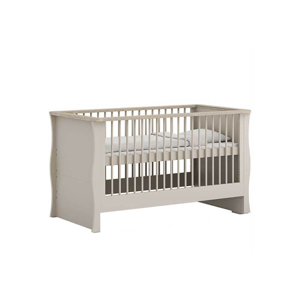 EX DISPLAY Little Acorns Celeste Cot Bed with Under Drawer – Cashmere/Grey Ash COLLECTION OR LOCAL DELIVERY ONLY