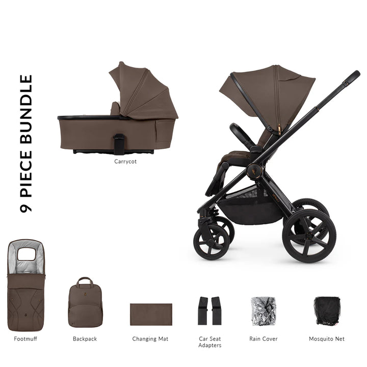 Venicci Upline2 9 Piece 2in1 Travel System - Brownie (IN STORE EXCLUSIVE)